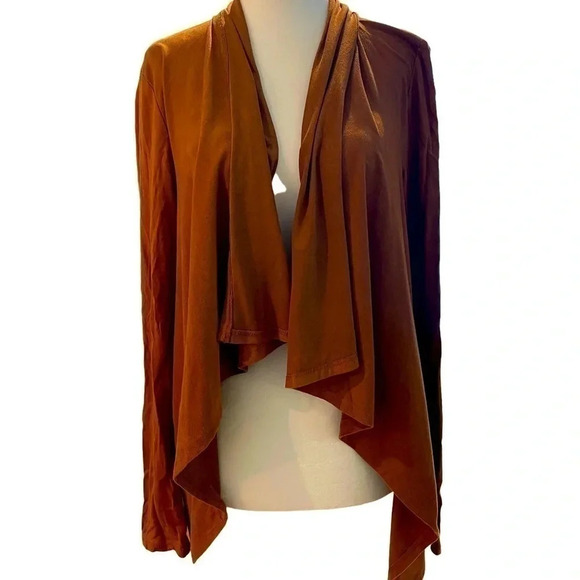 Z Supply faux suede cardigan, camel brown. Size Small. - Picture 1 of 5